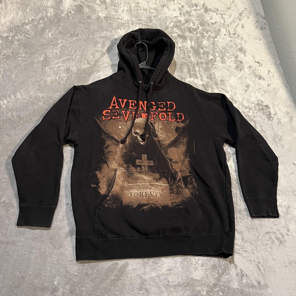 Standard Supply Avenged Sevenfold Hoodie Mens Medium Black Graphic Pullover